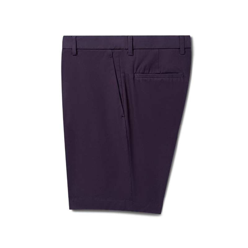 Black Navy Galaxy Bermuda In Ultra Stretch Twill