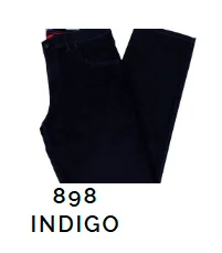 Black denim pants, model 898 INDIGO.