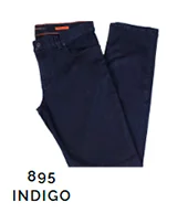 Dark indigo pants, model 895.