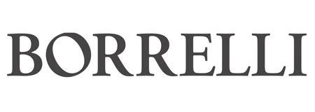 Black Borrelli logo representing stylish and contemporary men's fashion.