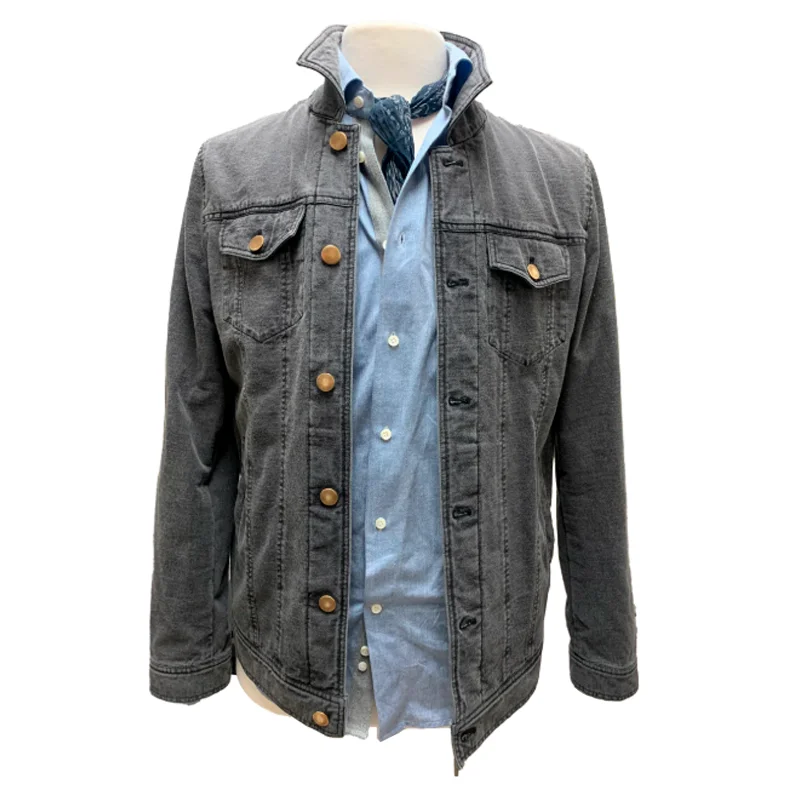 Charcoal Trucker Jacket Faded Wash