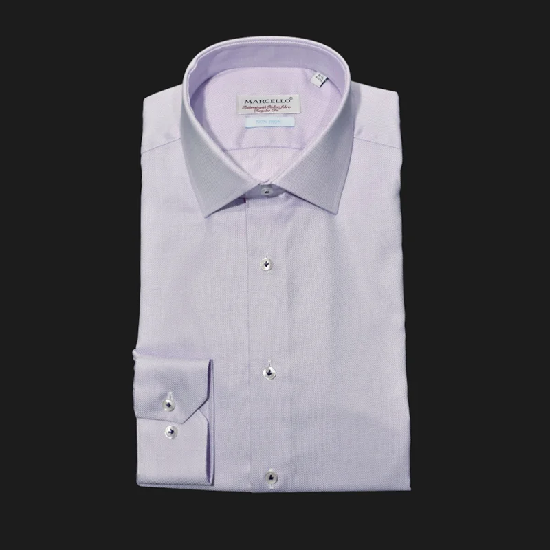 DS100L Lilac Fine Piquet Dress Shirt