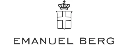 Black Emanuel Berg logo representing premium quality and sophisticated men's fashion.