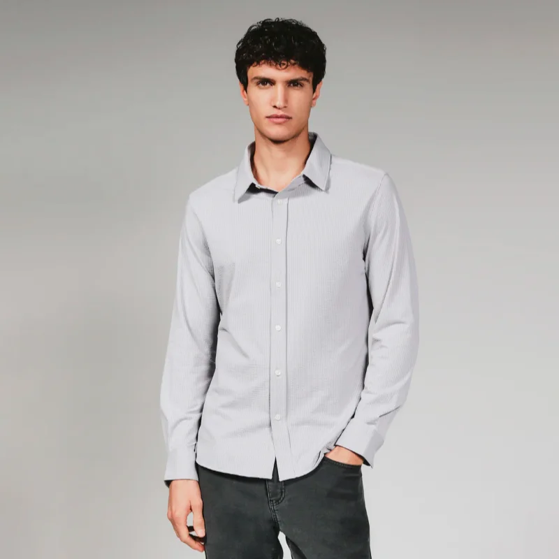 Ferris Light Gray Long Sleeve Shirt