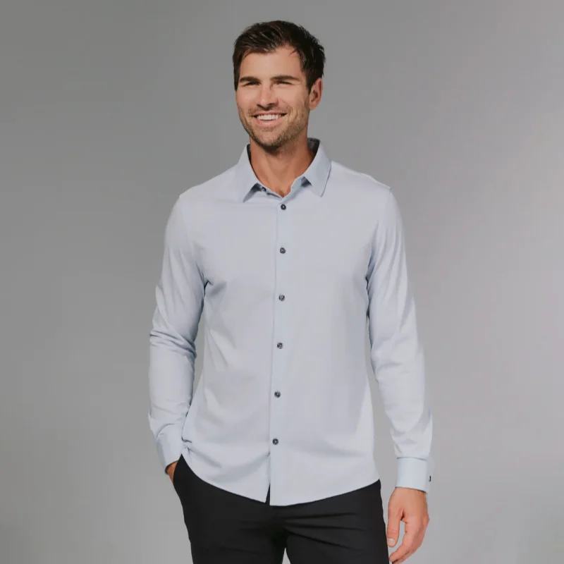 Girona Light Gray Long Sleeve Shirt