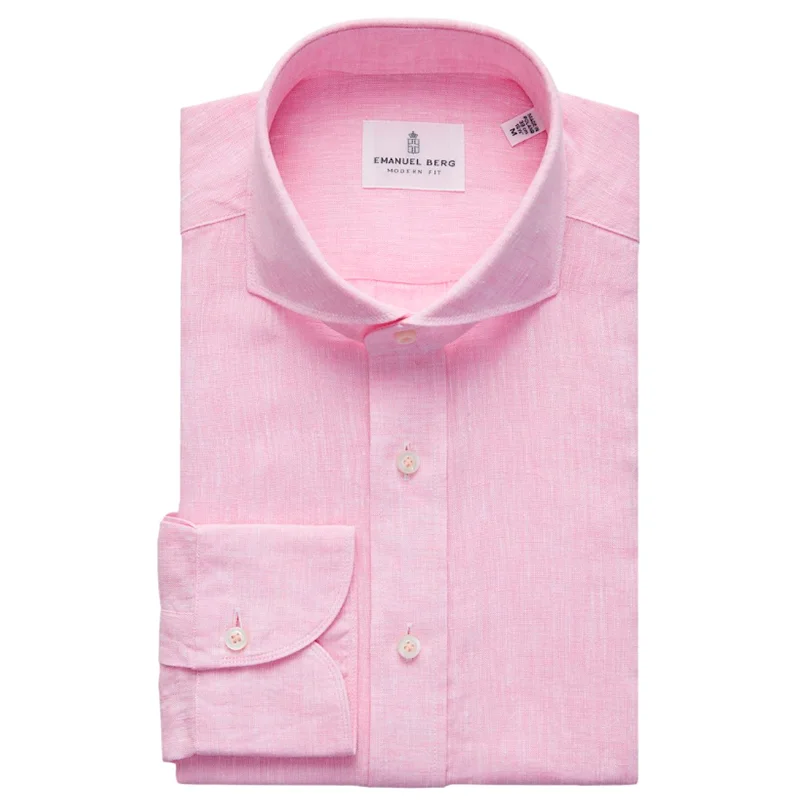 Harvard, Pink Linen Shirt