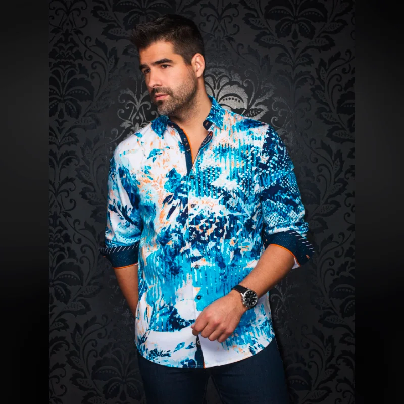 Knit long sleeve shirt | KOREY Blue