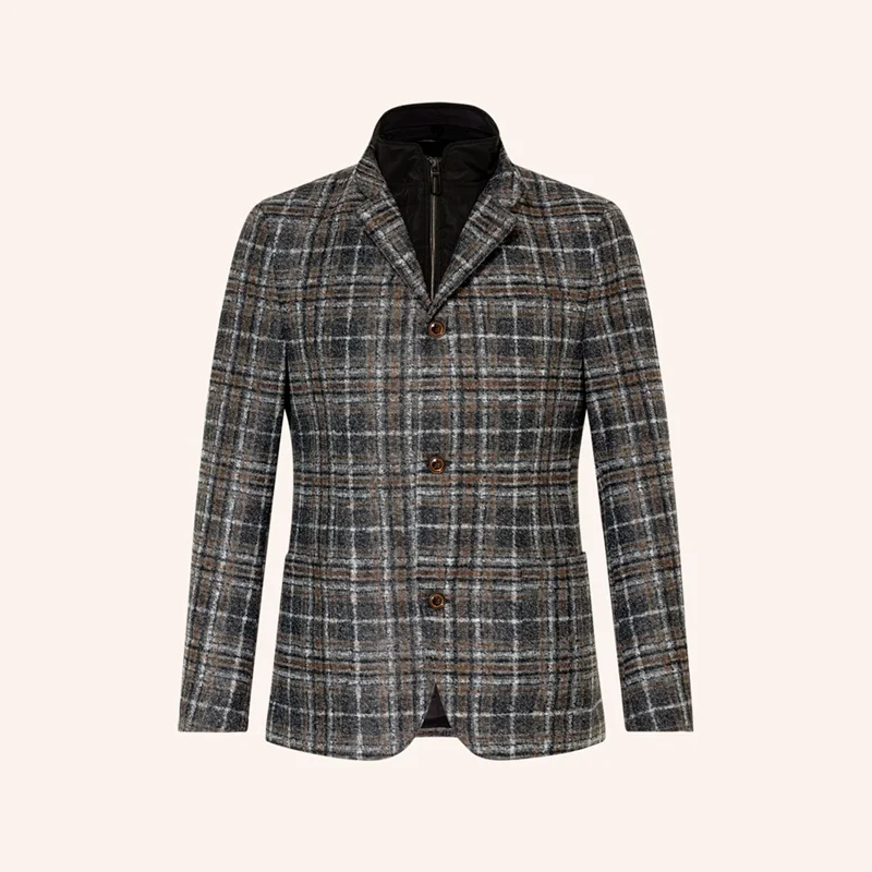 Slim Fit Jacket With Detachable Flap