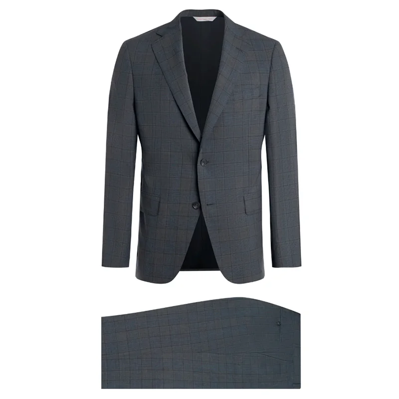 Smoke 140's Infinity Tropical Plaid Suit