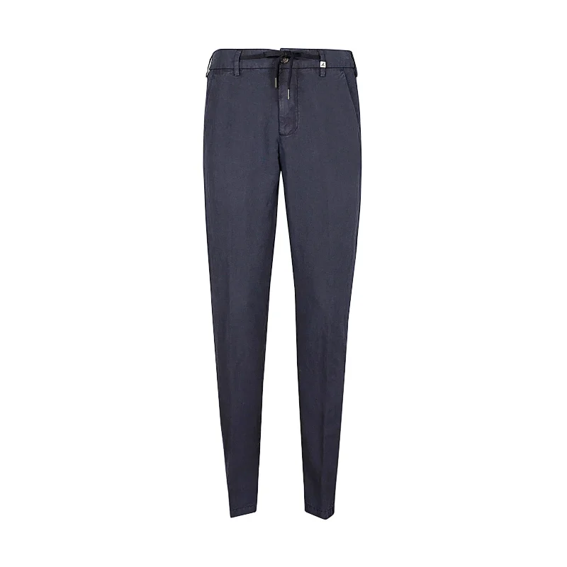 Tapered-Leg-Drawstring-Pants-Blue
