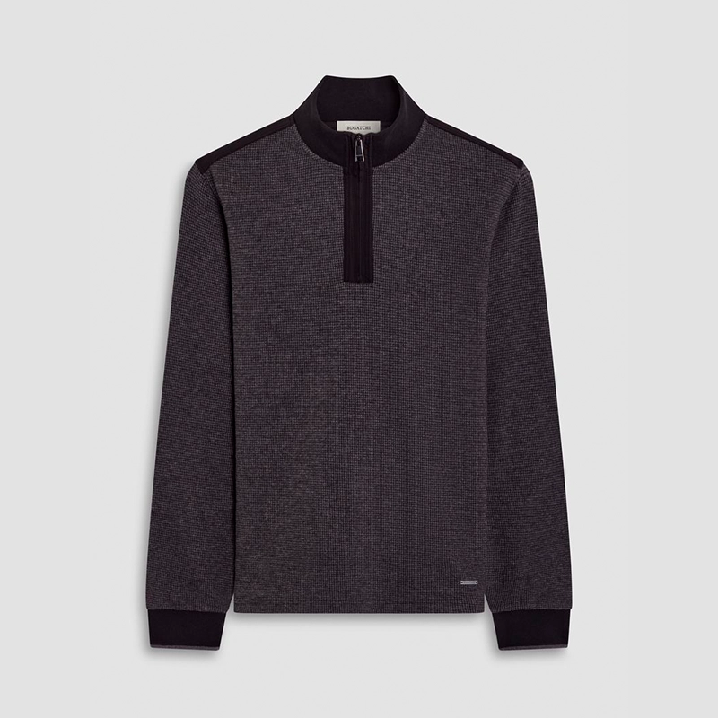  Navy Sweater with Black Details