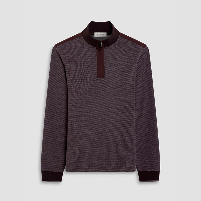  Grey Sweater with Brown Details